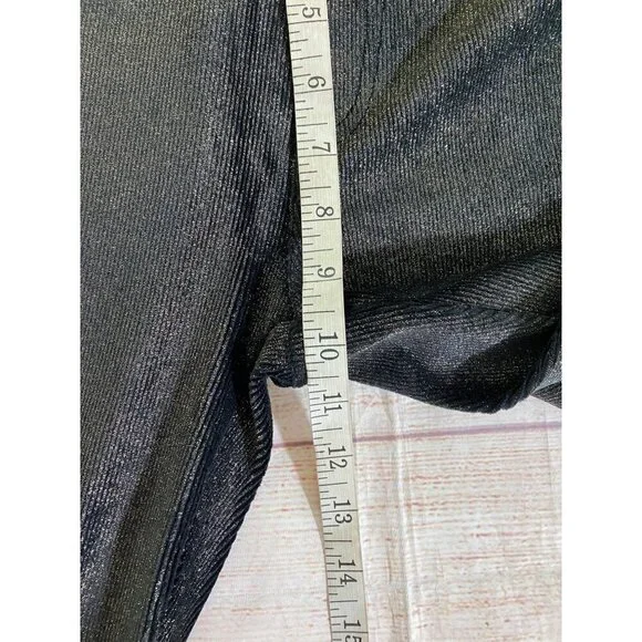 Michael Michael Kors Women's Metallic Black/Gold Foil Leggings - Medium - Picture 7 of 14